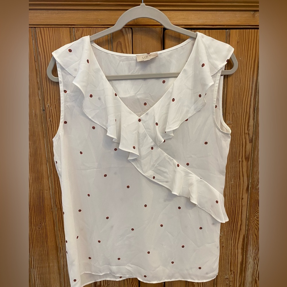 Loft blouse with flowers, size S
